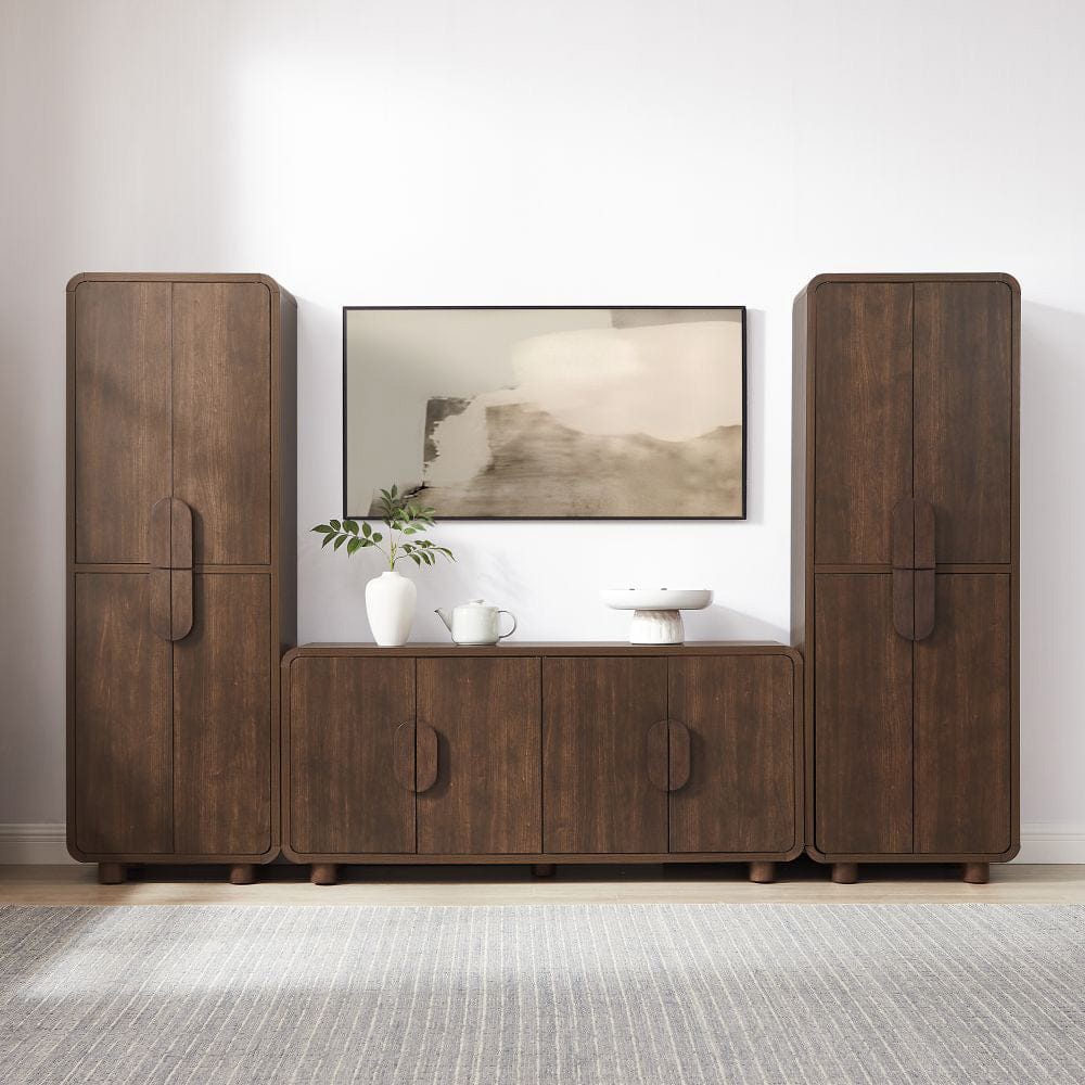 Crosley Furniture - Millie 3-Piece Sideboard And Pantry Set - Sideboard & 2 Pantries - KF33076BR view 7