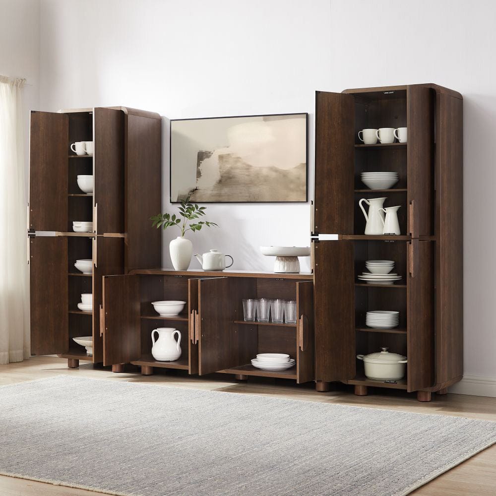 Crosley Furniture - Millie 3-Piece Sideboard And Pantry Set - Sideboard & 2 Pantries - KF33076BR view 8