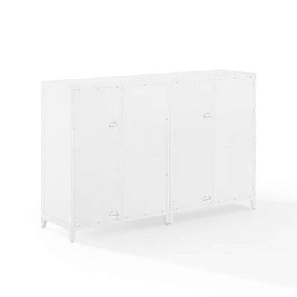 Crosley Furniture Milo 2Pc Media Storage Cabinet Set White - 2 Storage Pantries - KF13131WH veiw 10