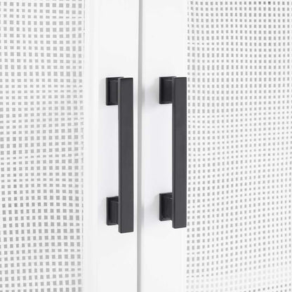 Crosley Furniture Milo 3Pc Media Storage Cabinet Set White - 3 Storage Pantries - KF13132WH veiw 13