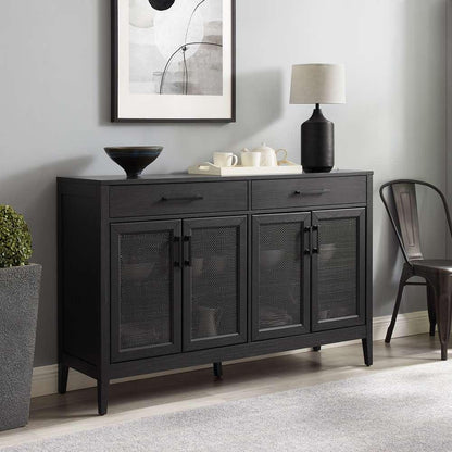 Crosley Furniture - Milo Sideboard Black - CF4215-BK veiw 1