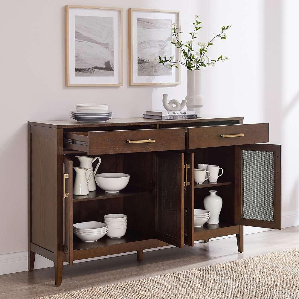 Crosley Furniture - Milo Sideboard Dark Brown - CF4215-BR veiw 4