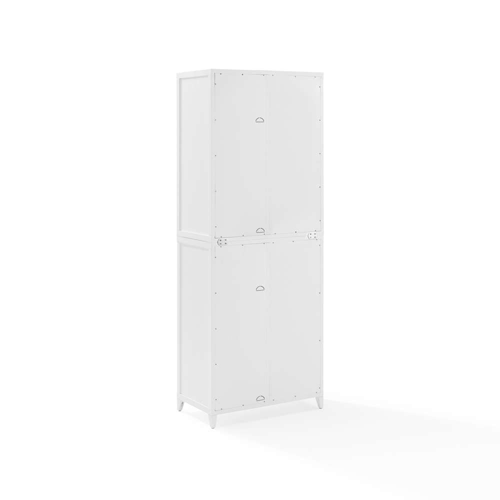 Crosley Furniture Milo Tall Storage Pantry White - 2 Stackable Pantries - KF33025WH veiw 12