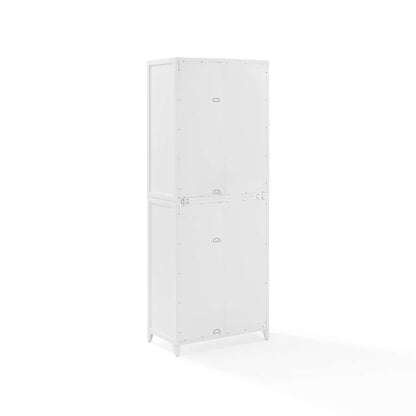 Crosley Furniture Milo Tall Storage Pantry White - 2 Stackable Pantries - KF33025WH veiw 12
