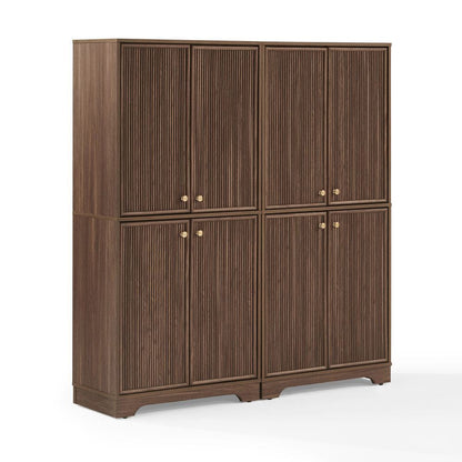 Crosley Furniture - Naomi 2-Piece Kitchen Storage Pantry Set - 2 Pantries - KF33083WA view 1