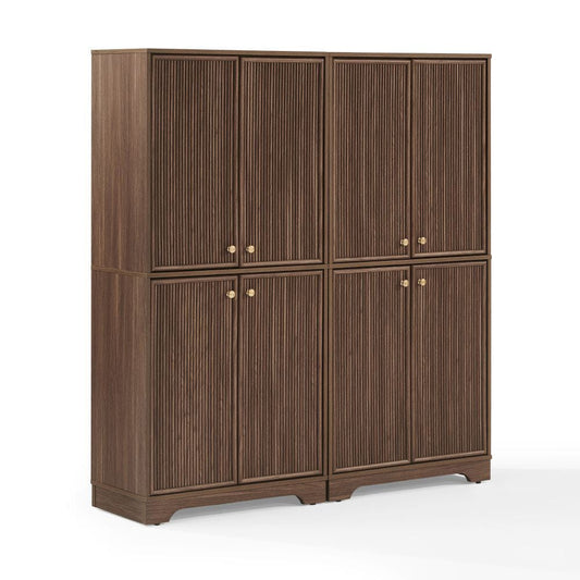 Crosley Furniture - Naomi 2-Piece Kitchen Storage Pantry Set - 2 Pantries - KF33083WA view 1