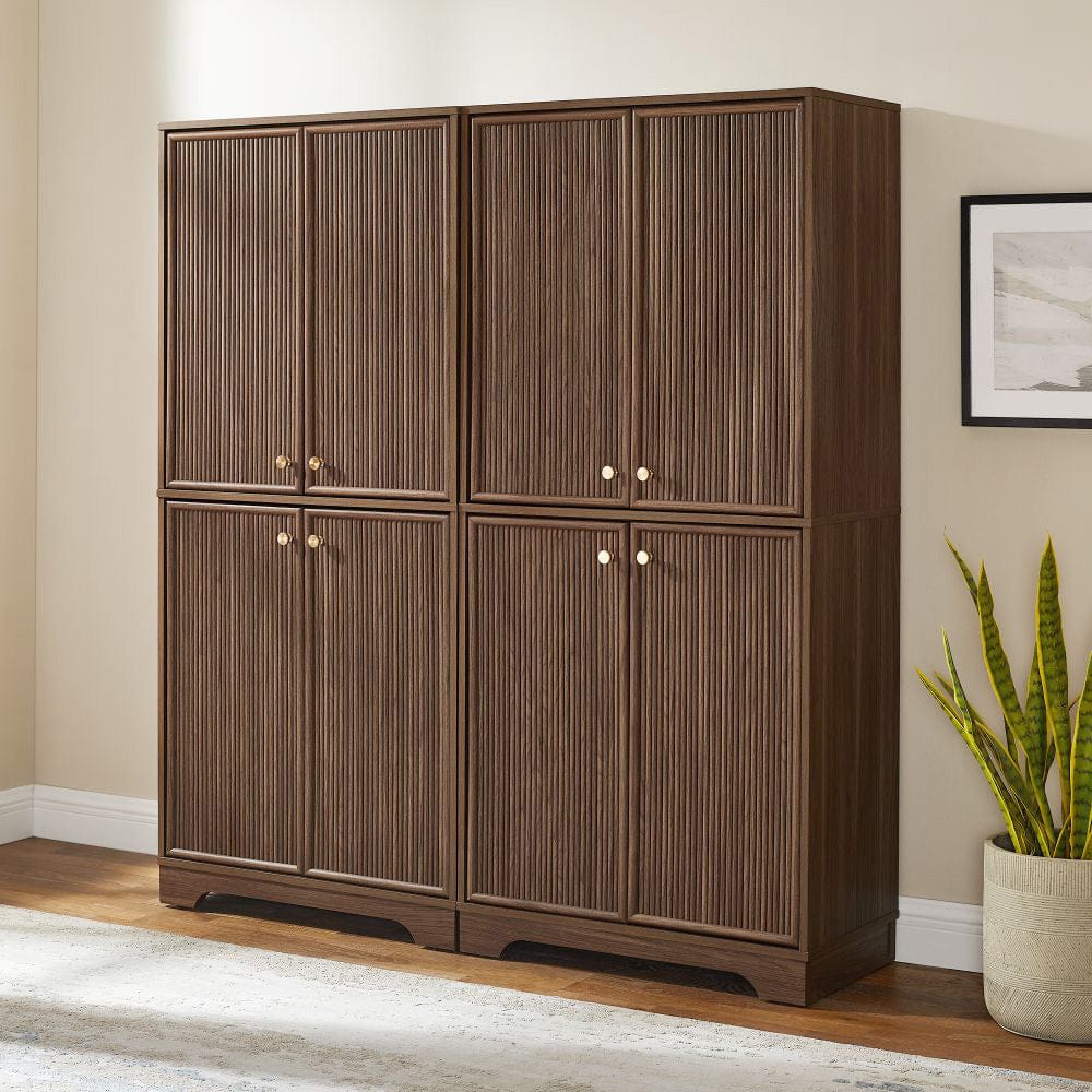Crosley Furniture - Naomi 2-Piece Kitchen Storage Pantry Set - 2 Pantries - KF33083WA view 6