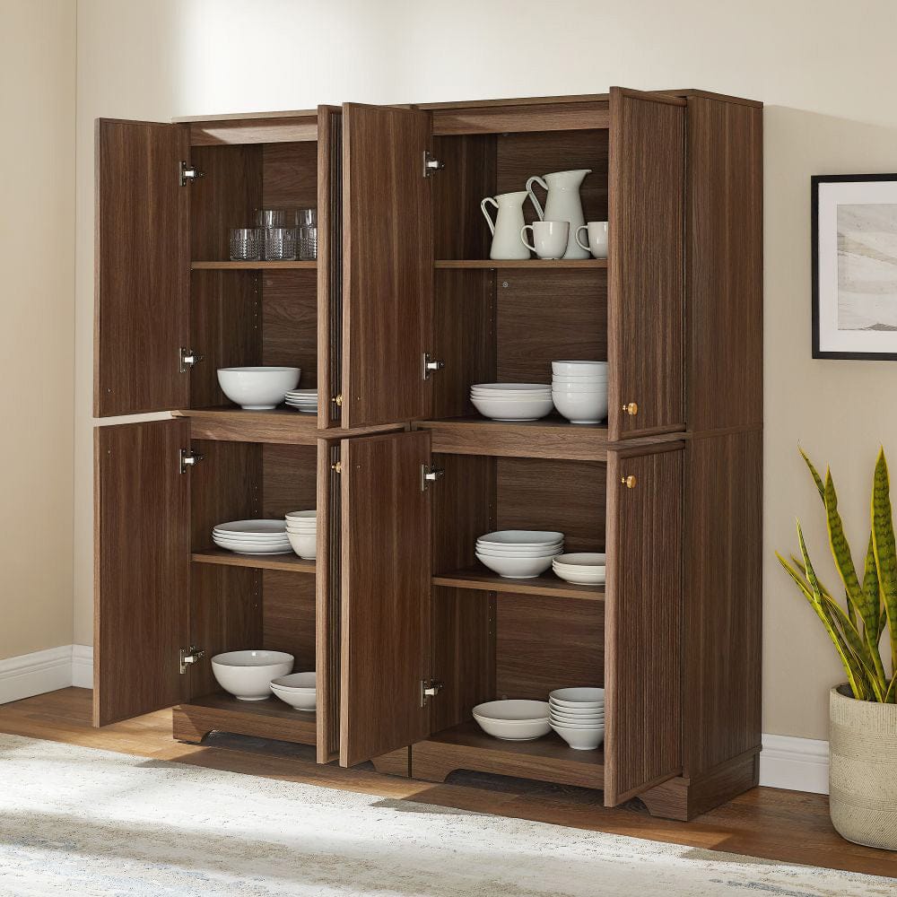 Crosley Furniture - Naomi 2-Piece Kitchen Storage Pantry Set - 2 Pantries - KF33083WA view 8