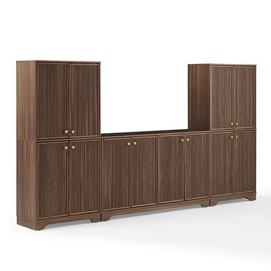 Crosley Furniture - Naomi 3-Piece Entertainment Center - Sideboard & 2 Pantries - KF33084WA view 1