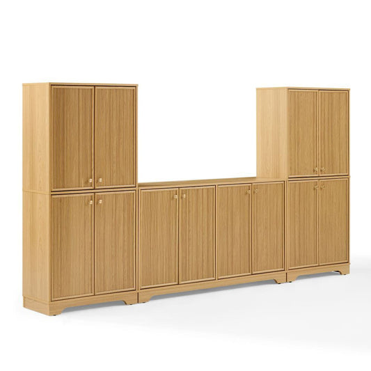Crosley Furniture - Naomi 3-Piece Entertainment Center - Sideboard & 2 Pantries - KF33084WO view 1
