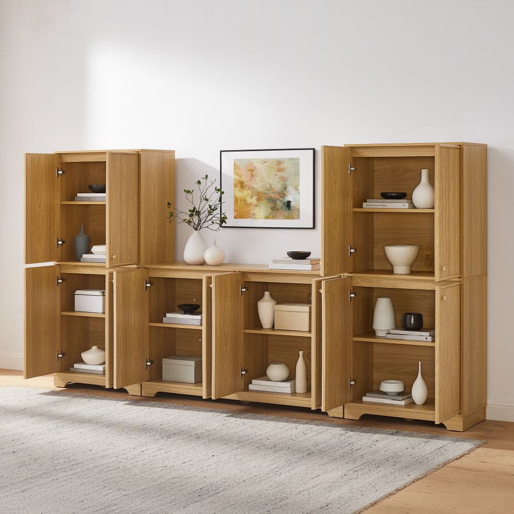 Crosley Furniture - Naomi 3-Piece Entertainment Center - Sideboard & 2 Pantries - KF33084WO view 8
