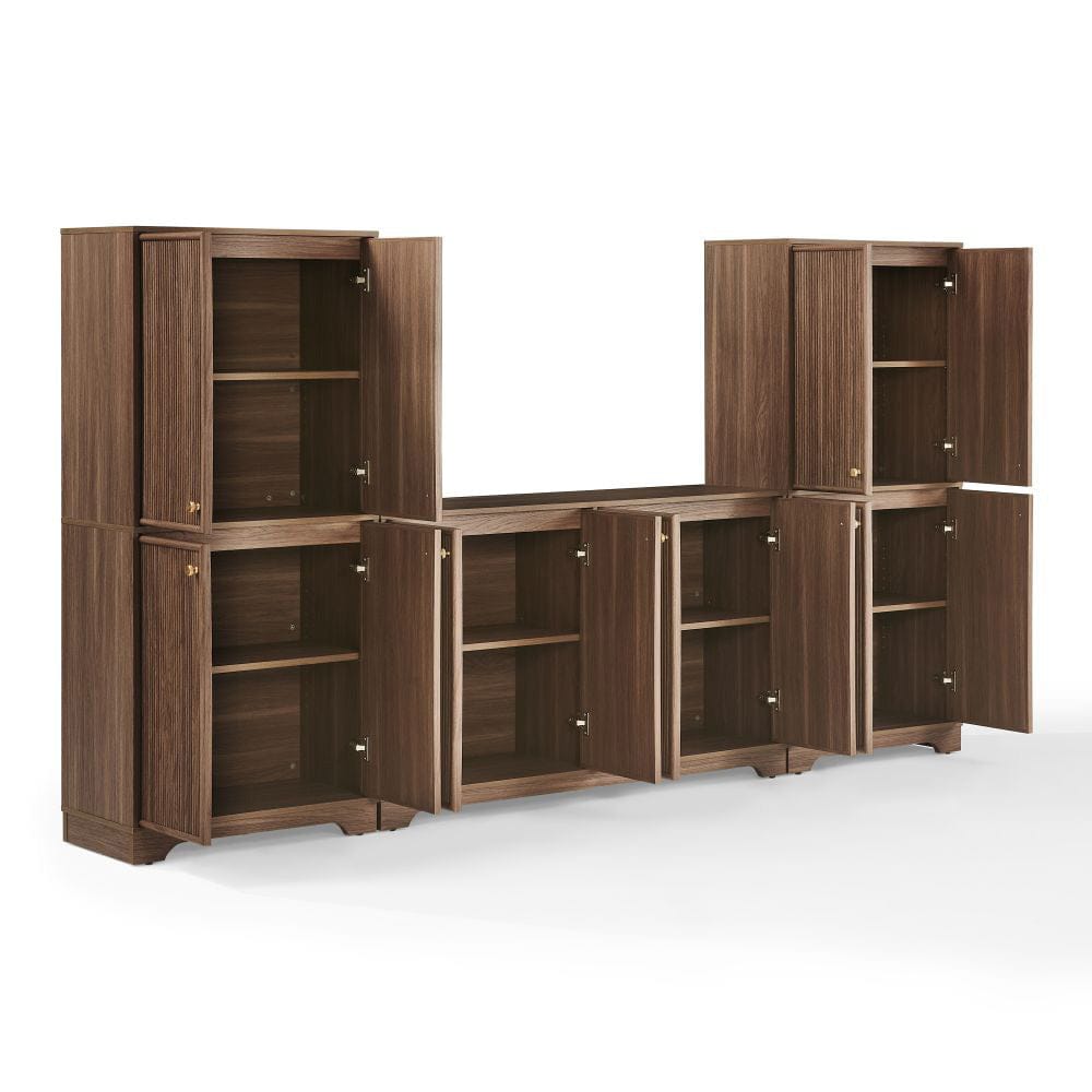 Crosley Furniture - Naomi 3-Piece Sideboard And Pantry Set - Sideboard & 2 Pantries - KF33082WA view 4