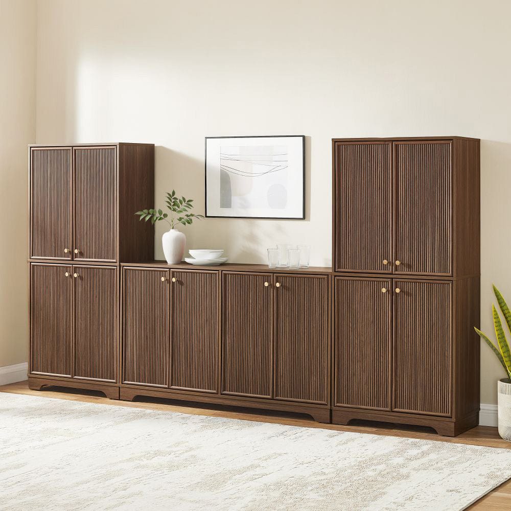 Crosley Furniture - Naomi 3-Piece Sideboard And Pantry Set - Sideboard & 2 Pantries - KF33082WA view 6