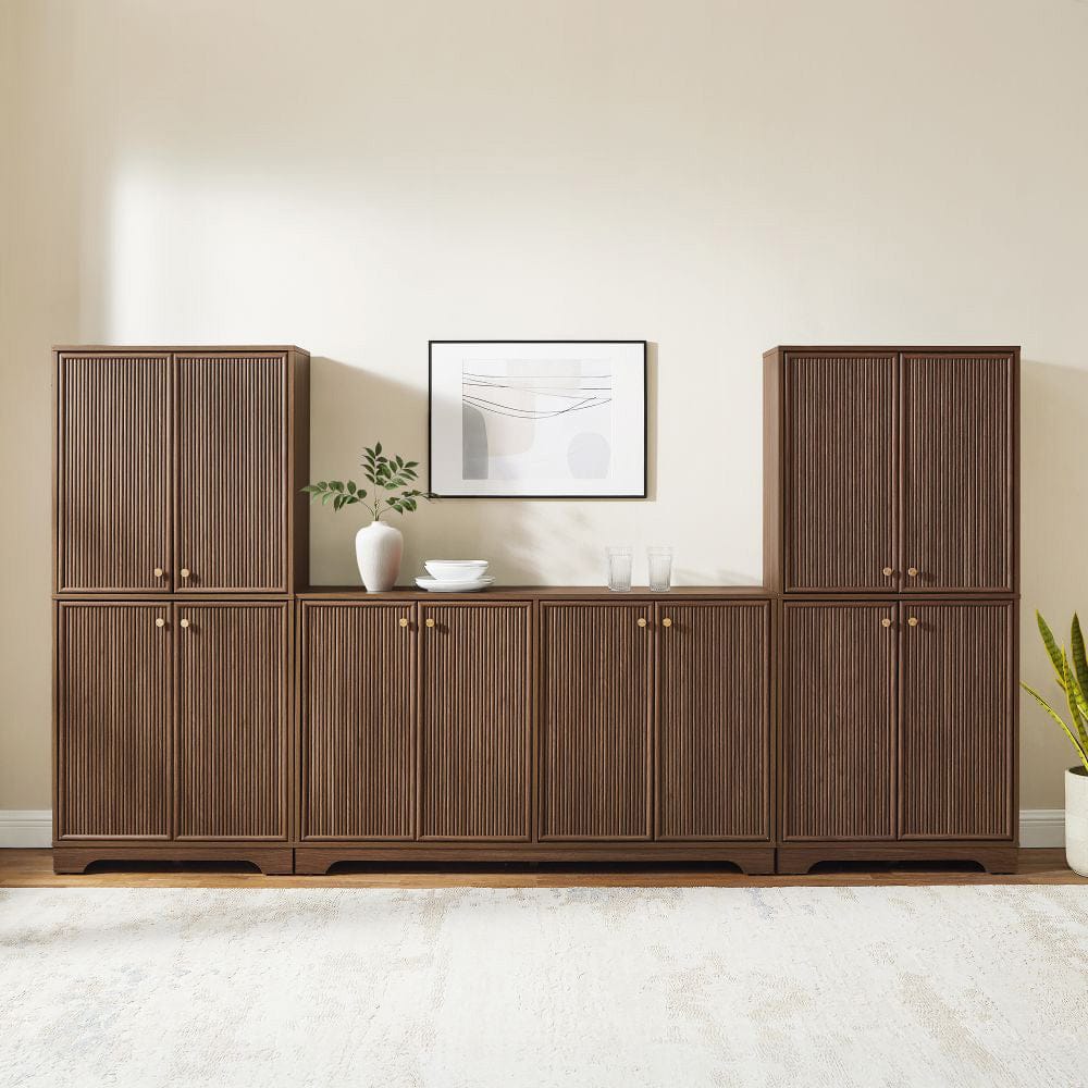 Crosley Furniture - Naomi 3-Piece Sideboard And Pantry Set - Sideboard & 2 Pantries - KF33082WA view 7