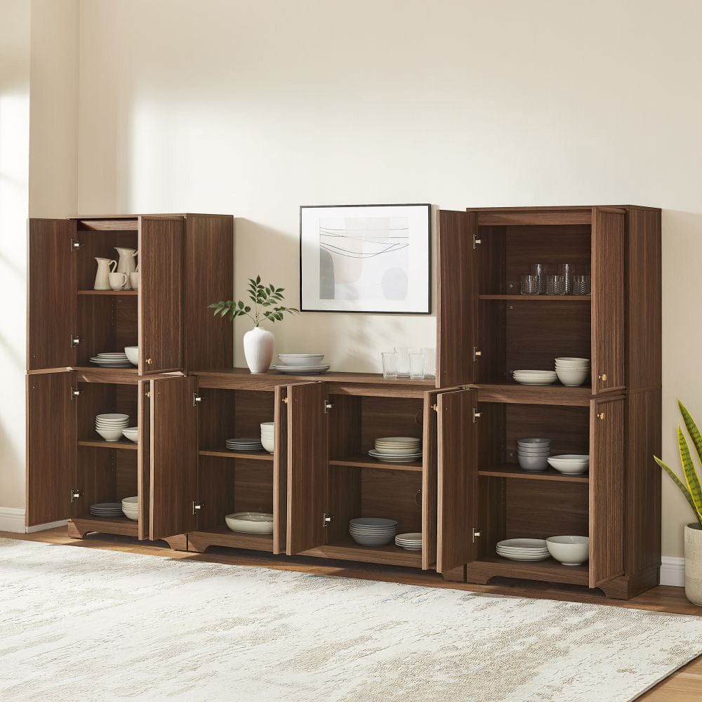 Crosley Furniture - Naomi 3-Piece Sideboard And Pantry Set - Sideboard & 2 Pantries - KF33082WA view 8