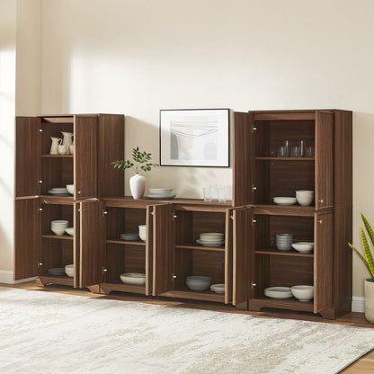 Crosley Furniture - Naomi 3-Piece Sideboard And Pantry Set - Sideboard & 2 Pantries - KF33082WA view 8