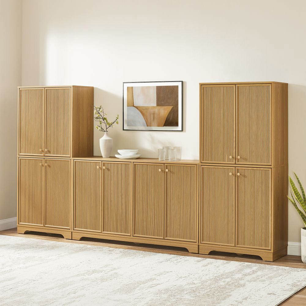 Crosley Furniture - Naomi 3-Piece Sideboard And Pantry Set - Sideboard & 2 Pantries - KF33082WO view 6