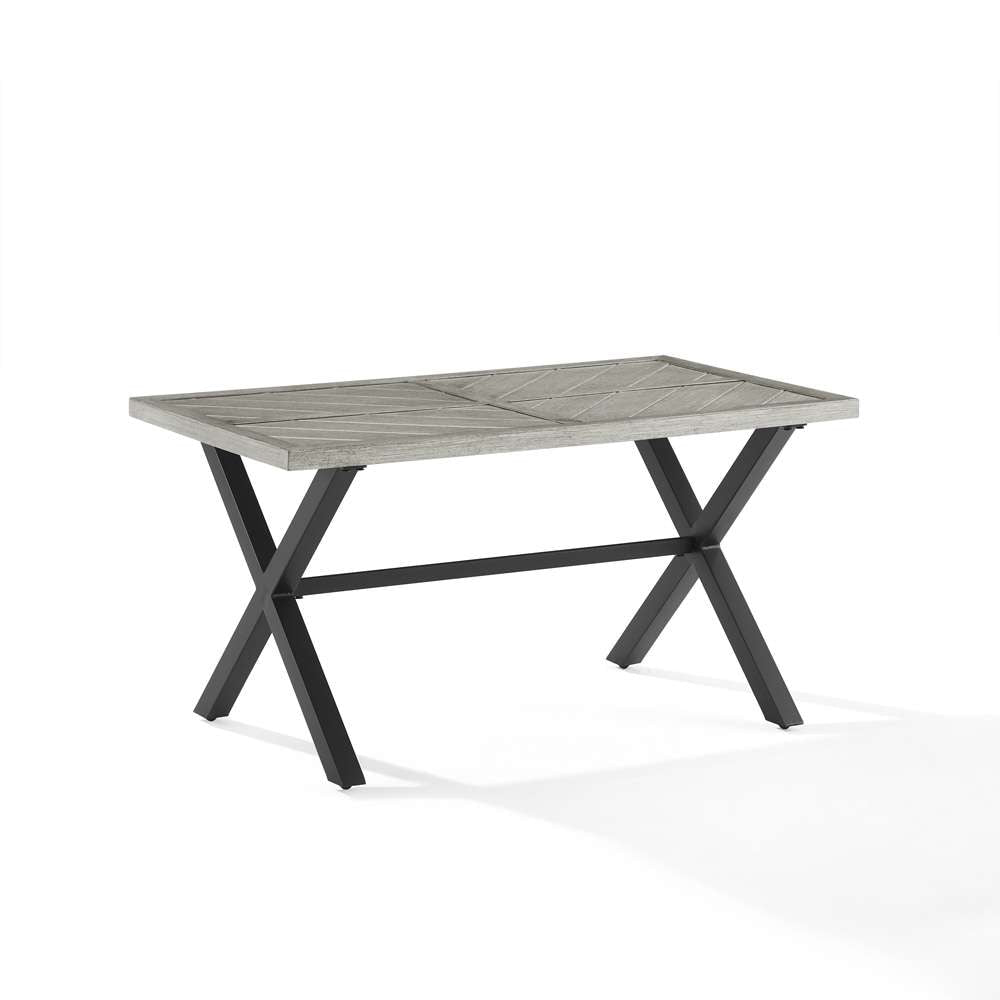 Crosley Furniture - Otto 2Pc Outdoor Loveseat Patio Furniture Set Gray/Matte Black - Loveseat & Coffee Table - CO6294MB-GY veiw 10