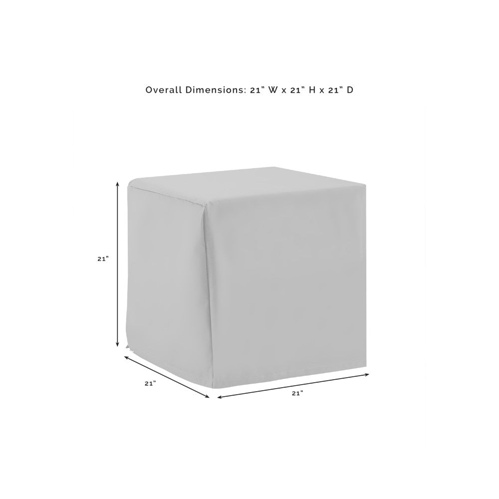 Crosley Furniture - Outdoor End Table Furniture Cover Gray - CO7504-GY veiw 3