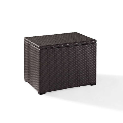 Crosley Furniture - Palm Harbor Outdoor Wicker Cooler - CO7302-BR veiw 2