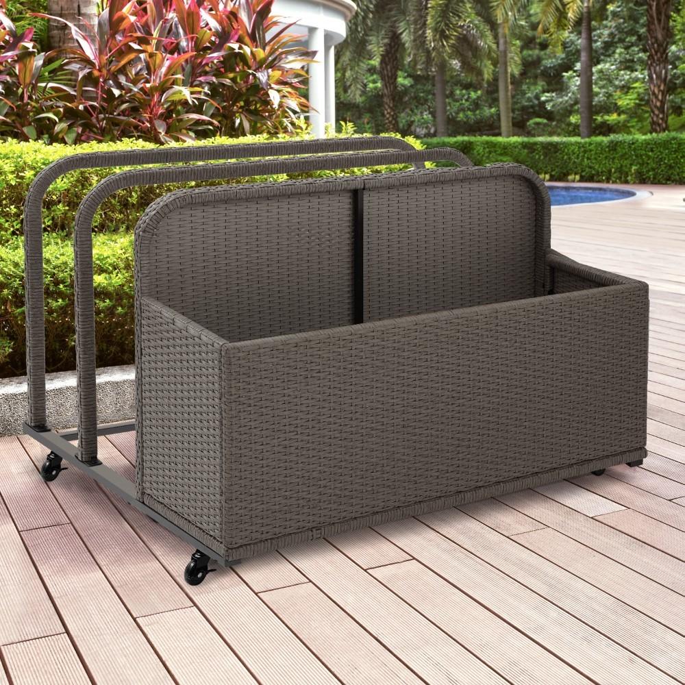 Crosley Furniture - Palm Harbor Outdoor Wicker Float Caddy - CO7303-WG veiw 1