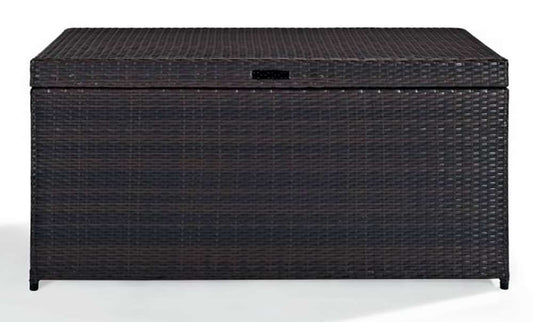 Crosley Furniture - Palm Harbor Outdoor Wicker Storage Bin in Brown - CO7300-BR view 1