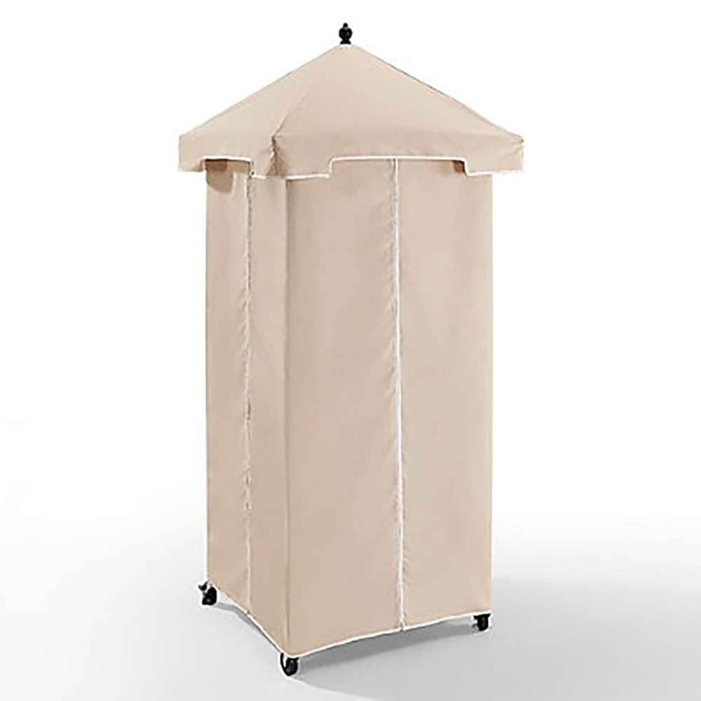 Crosley Furniture - Palm Harbor Outdoor Wicker Towel Valet with Sand Cover - CO7304-BR veiw 5