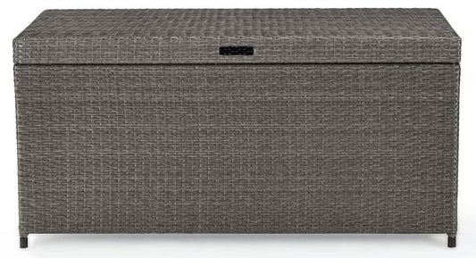Crosley Furniture - Palm Harbor Wicker Storage Bin in Weathered Grey - CO7300-WG view 1