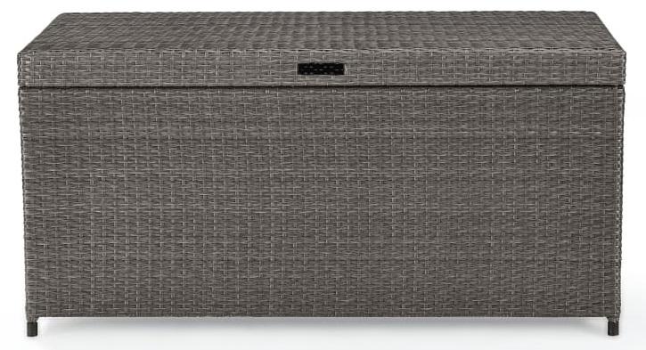 Crosley Furniture - Palm Harbor Wicker Storage Bin in Weathered Grey - CO7300-WG veiw 1