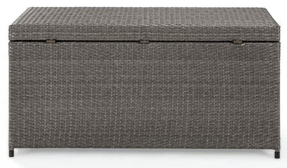 Crosley Furniture - Palm Harbor Wicker Storage Bin in Weathered Grey - CO7300-WG veiw 4
