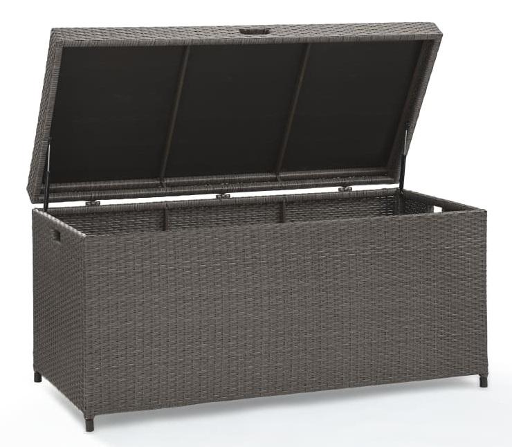 Crosley Furniture - Palm Harbor Wicker Storage Bin in Weathered Grey - CO7300-WG veiw 5