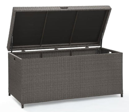 Crosley Furniture - Palm Harbor Wicker Storage Bin in Weathered Grey - CO7300-WG veiw 5