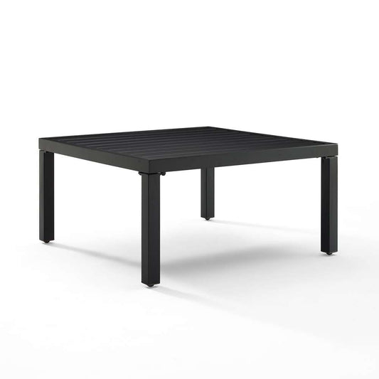 Crosley Furniture - Piermont Outdoor Metal Sectional Coffee Table Matte Black - CO6321-MB veiw 2