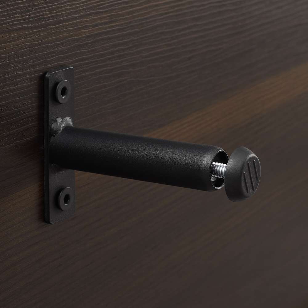 Crosley Furniture Provo Record Storage Console Matte Black/Brown - CF1143MB-BR veiw 12