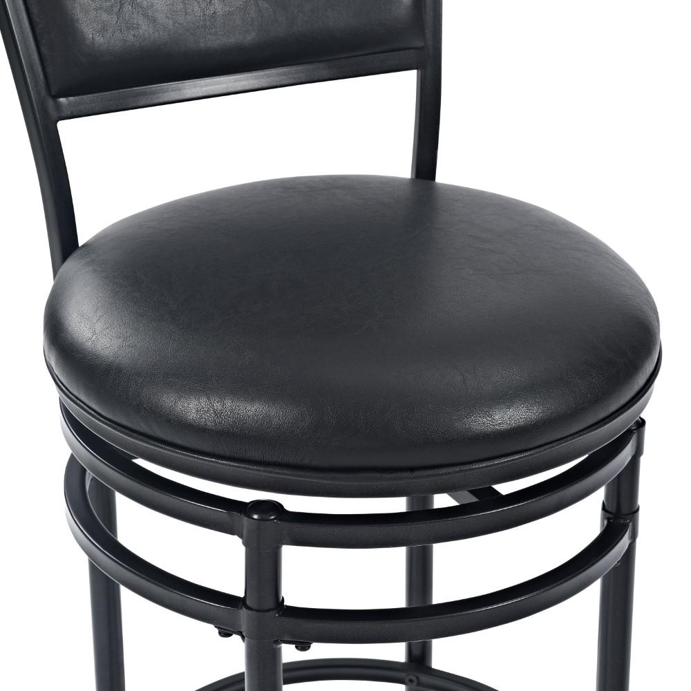 Crosley Furniture - Rachel Bar Stool in Black - CF520030BK-BK veiw 4