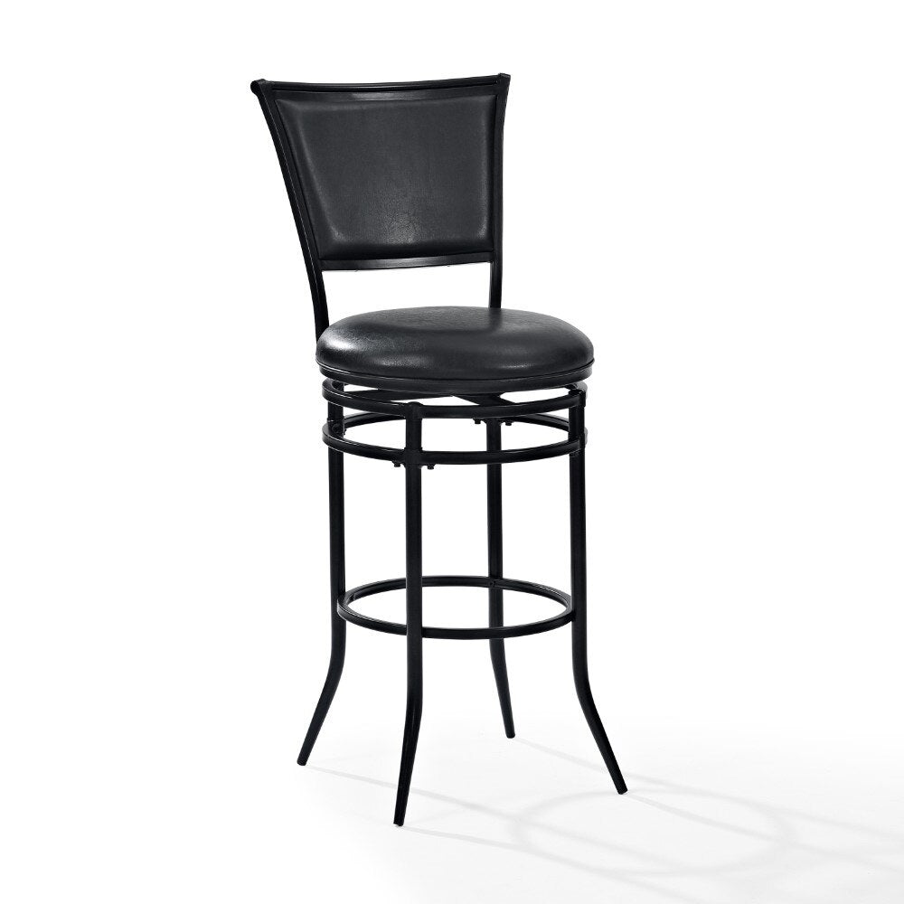 Crosley Furniture - Rachel Bar Stool in Black - CF520030BK-BK veiw 6