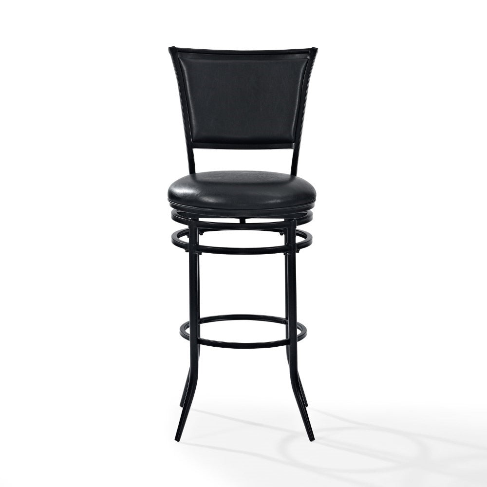 Crosley Furniture - Rachel Bar Stool in Black - CF520030BK-BK veiw 7
