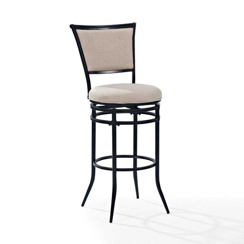 Crosley Furniture - Rachel Bar Stool - CF520030BK-WH veiw 1