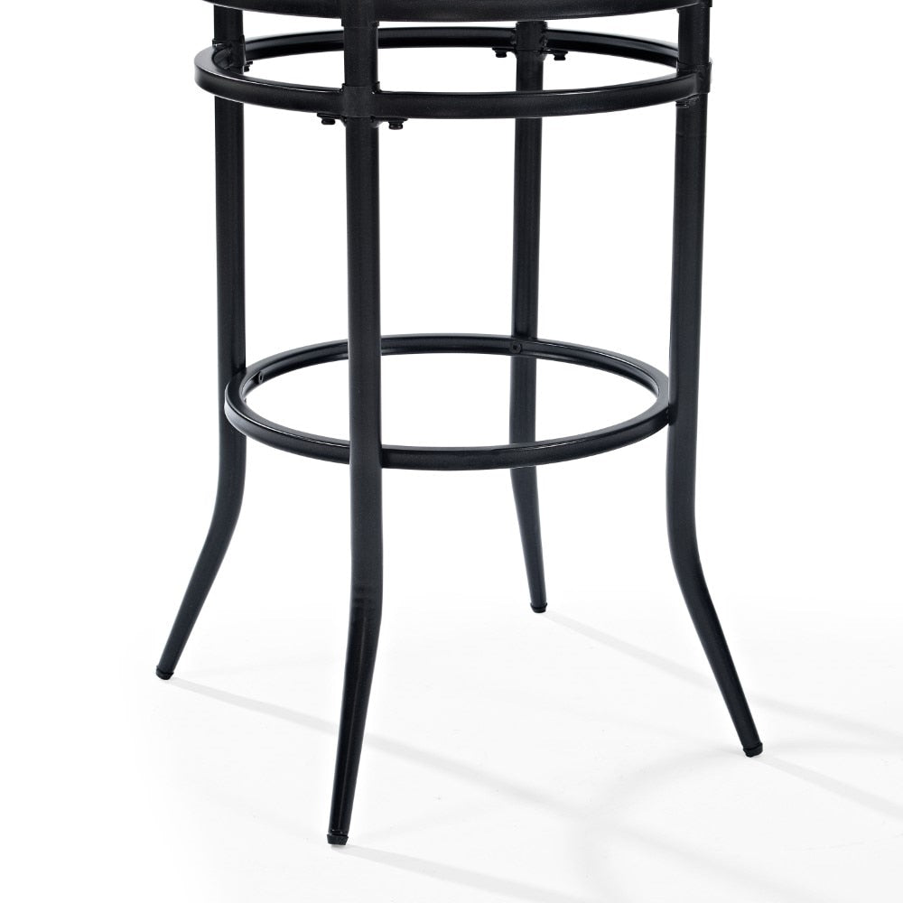 Crosley Furniture - Rachel Bar Stool - CF520030BK-WH veiw 3
