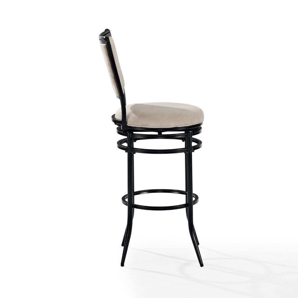 Crosley Furniture - Rachel Bar Stool - CF520030BK-WH veiw 8