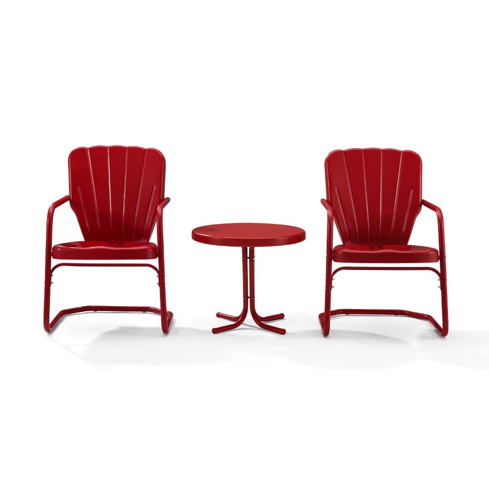 Crosley Furniture - Ridgeland 3 Piece Metal Conversation Seating Set - KO10012RE veiw 1