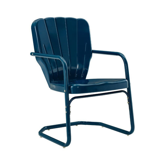 Crosley Furniture - Ridgeland Metal Chair (Set of 2) - CO1031-NV veiw 2