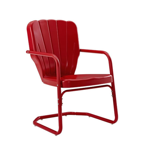 Crosley Furniture - Ridgeland Metal Chair (Set of 2) - CO1031-RE veiw 2