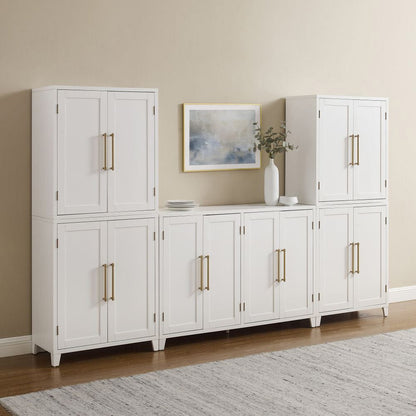 Crosley Furniture - Roarke 3-Piece Sideboard And Pantry Set - Sideboard & 2 Pantries - KF33058WH view 6