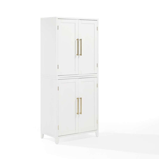 Crosley Furniture - Roarke Kitchen Pantry Storage Cabinet White - KF33051WH veiw 1