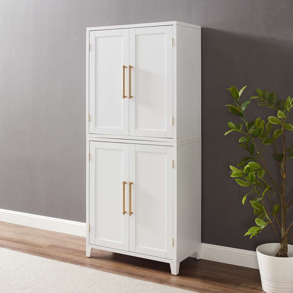 Crosley Furniture - Roarke Kitchen Pantry Storage Cabinet White - KF33051WH veiw 2