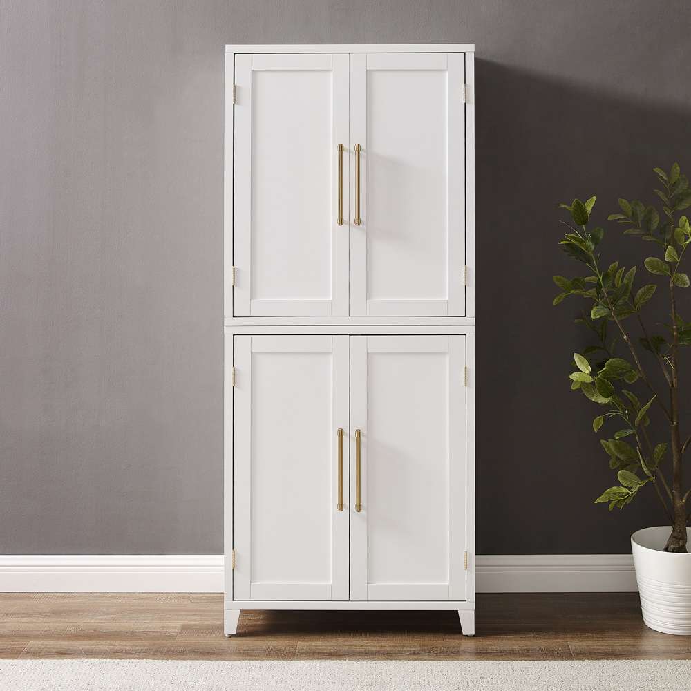 Crosley Furniture - Roarke Kitchen Pantry Storage Cabinet White - KF33051WH veiw 3