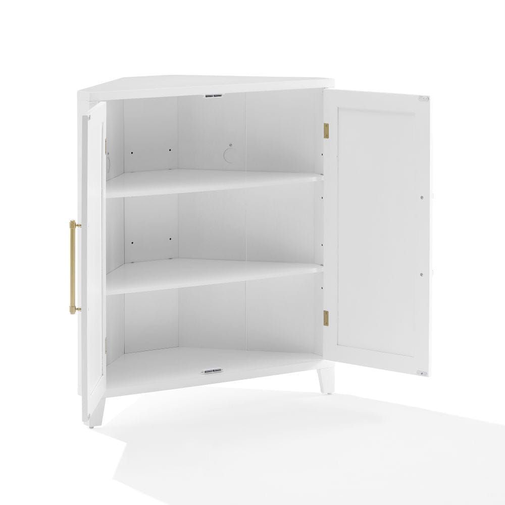 Crosley Furniture - Roarke Stackable Corner Kitchen Storage Pantry - CF3132-WH view 3
