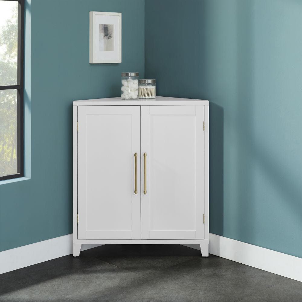 Crosley Furniture - Roarke Stackable Corner Kitchen Storage Pantry - CF3132-WH view 7