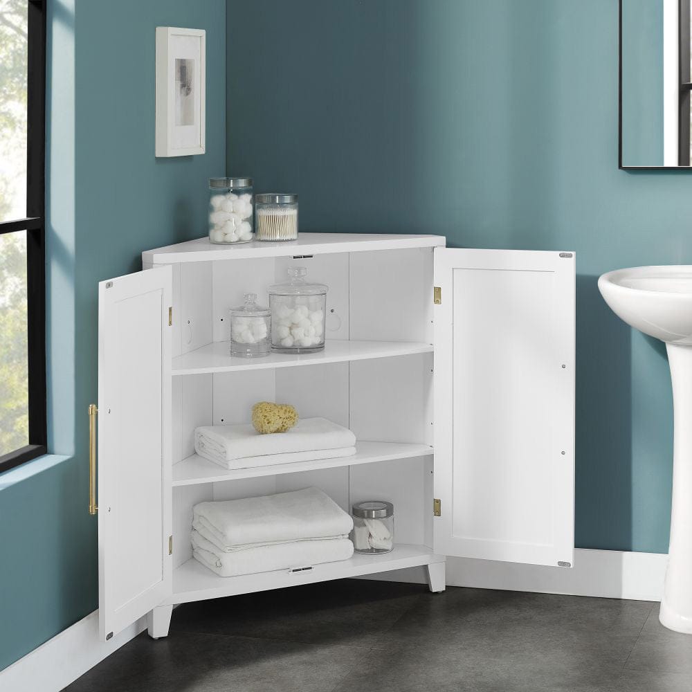Crosley Furniture - Roarke Stackable Corner Kitchen Storage Pantry - CF3132-WH view 8